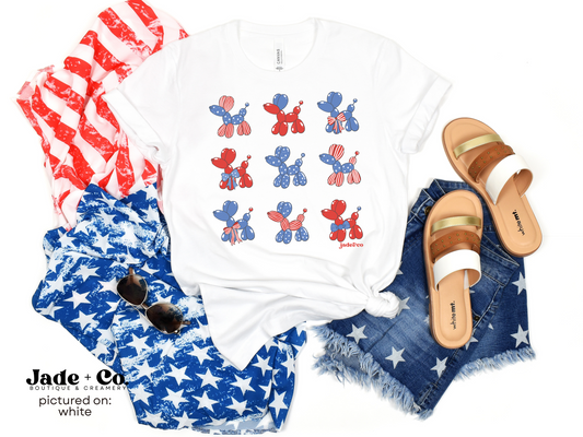 Patriotic Balloon Dogs