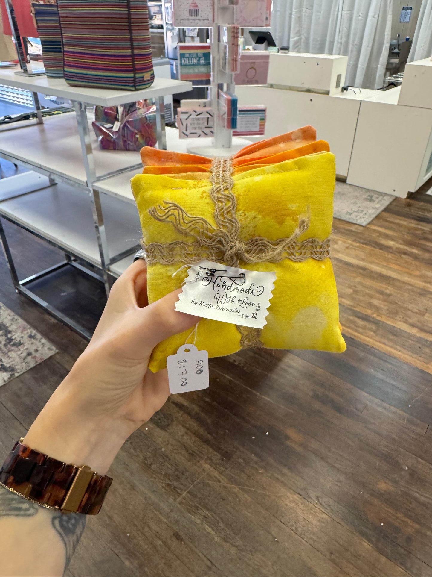 TCB Yellow/Orange Reusable Sachets (Set of 5)
