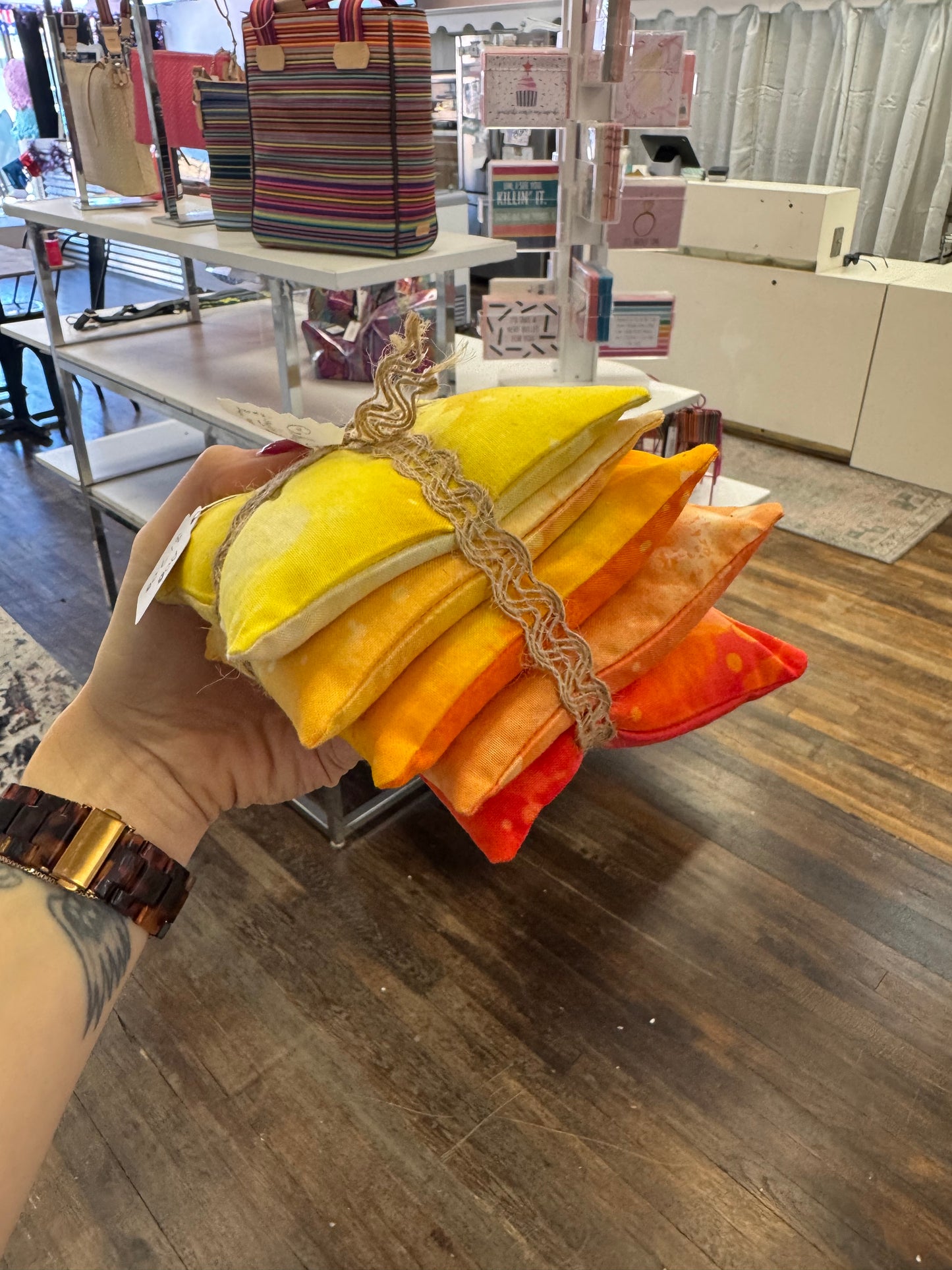 TCB Yellow/Orange Reusable Sachets (Set of 5)