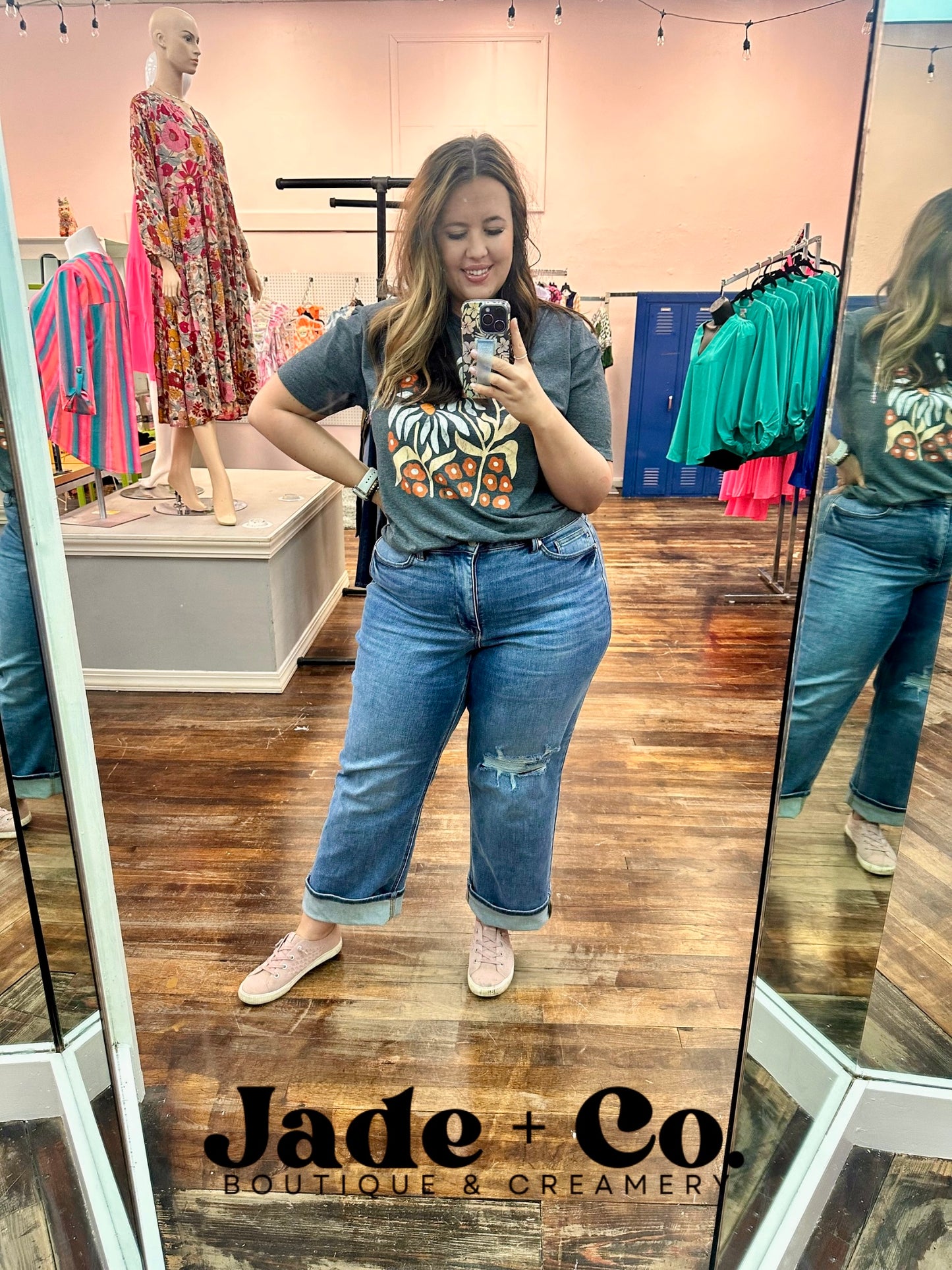Cassie High Rise Tummy Control 90s Straight Leg Jean - Judy Blue