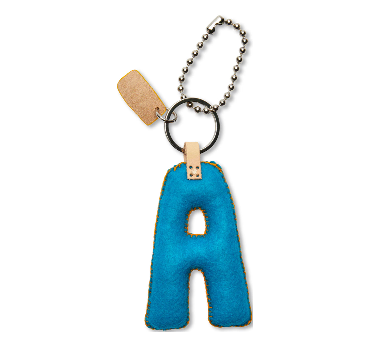 Turquoise Felt Alphabet Charms