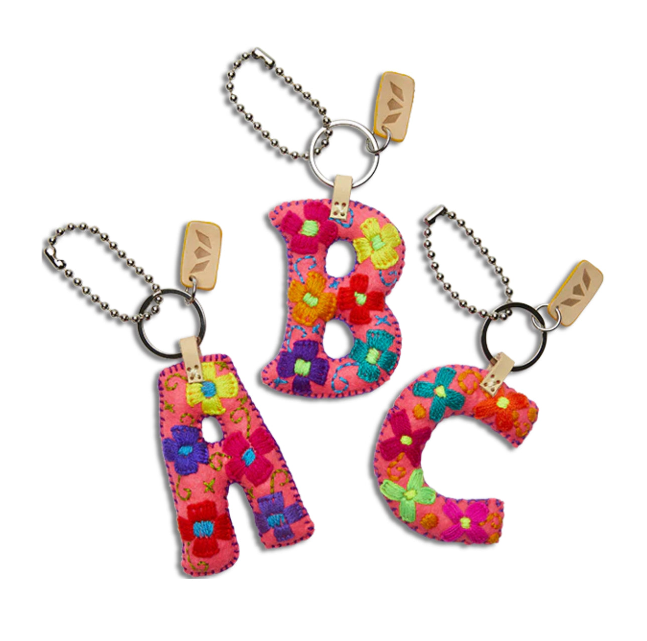 Pink Felt Alphabet Charms