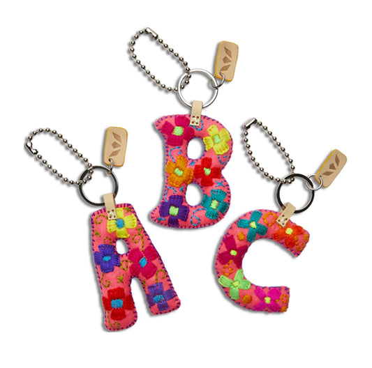 Pink Felt Alphabet Charms
