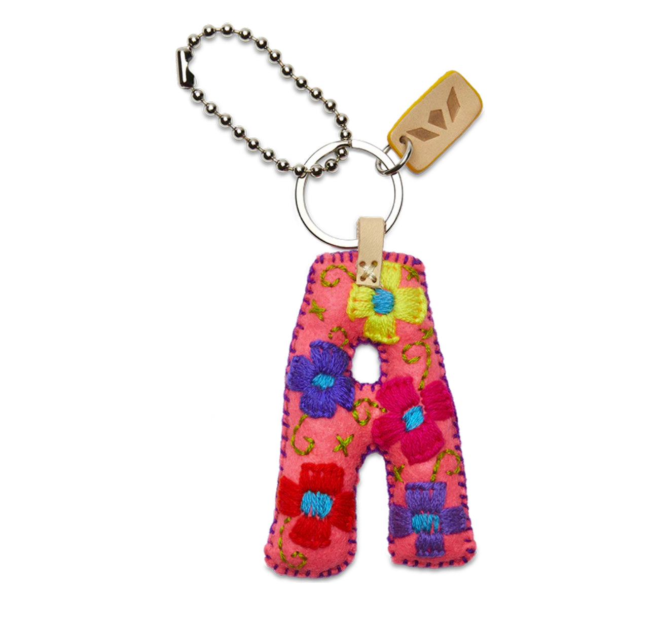 Pink Felt Alphabet Charms