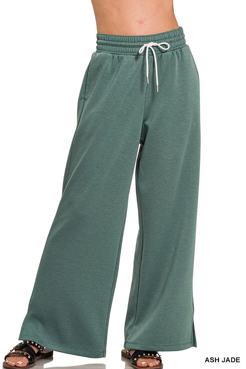 Jade Scuba Drawstring Pants