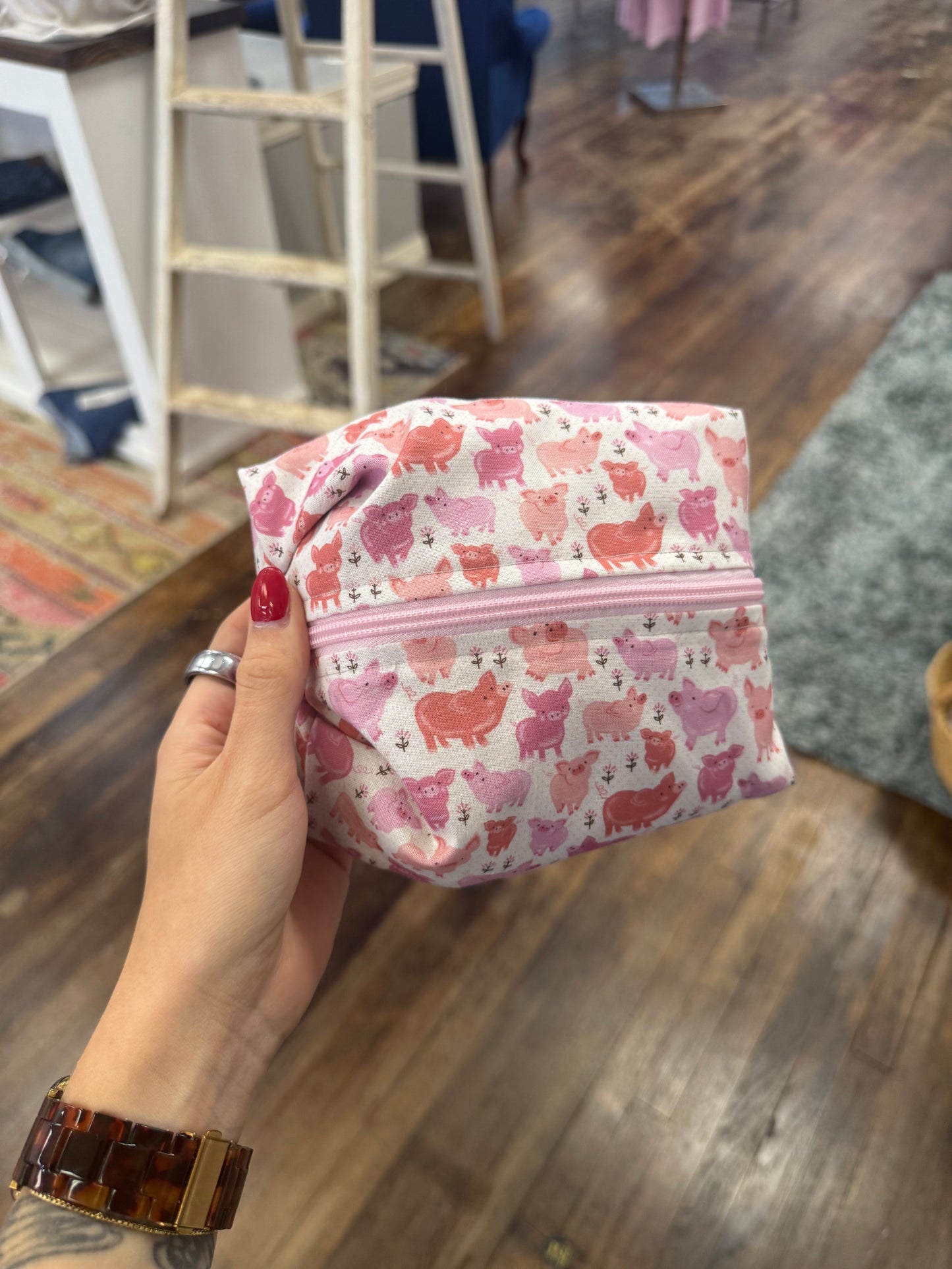 TCB Pig Cosmetic Bag