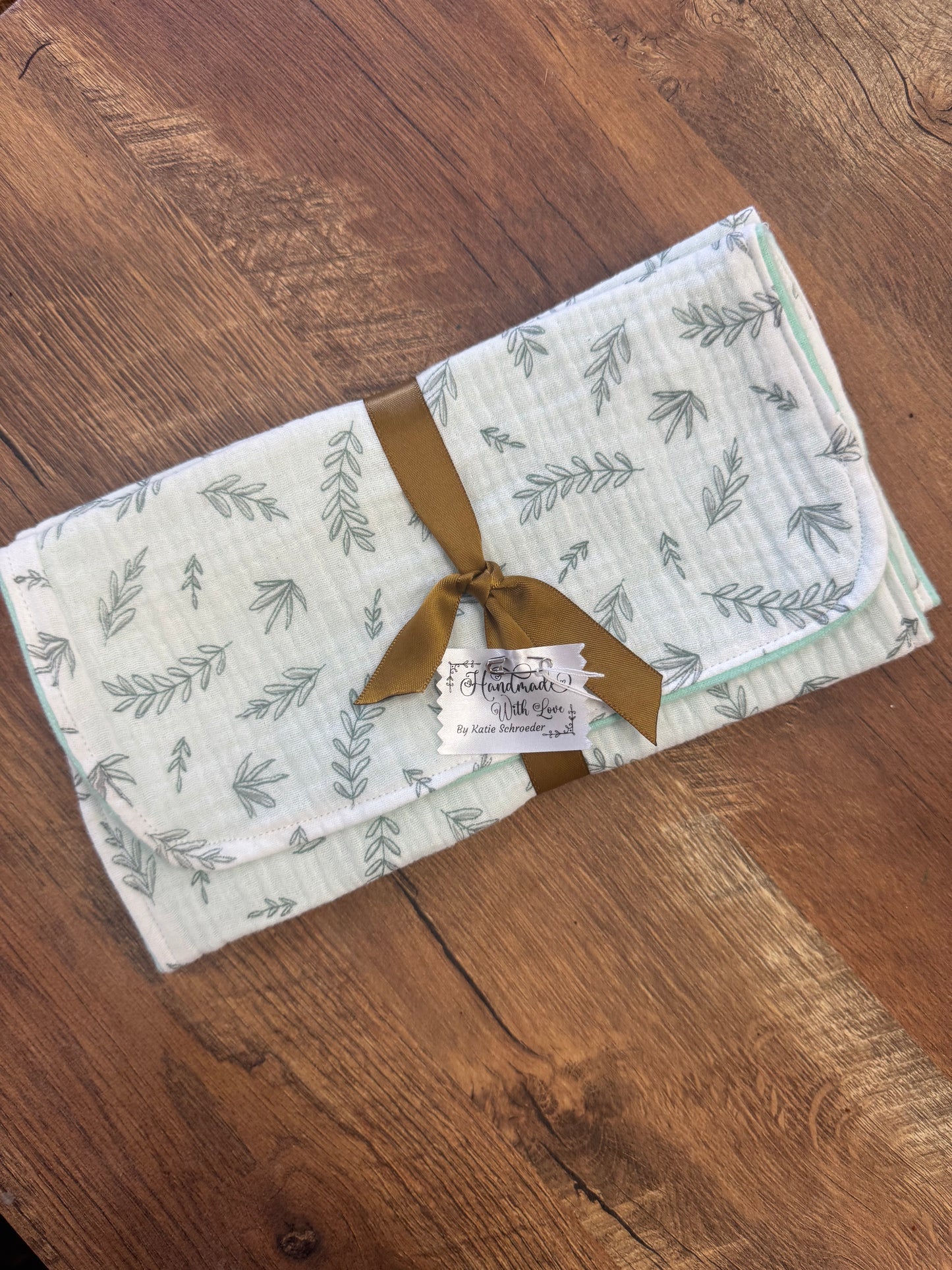 TCB Mint Burp cloths (set of 4)