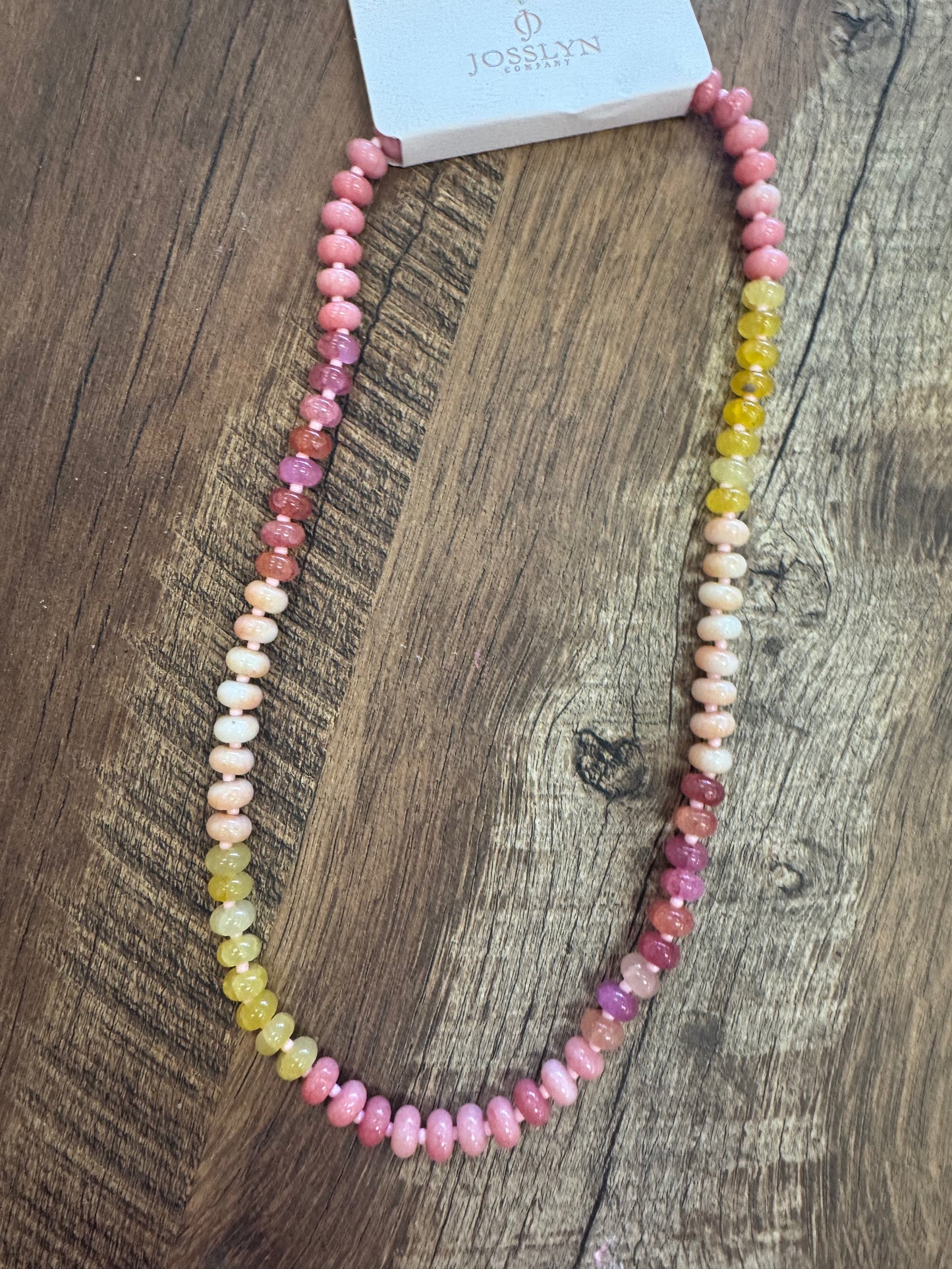 Sunset Beaded Necklace