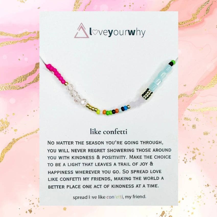 Love your why: Confetti Necklace