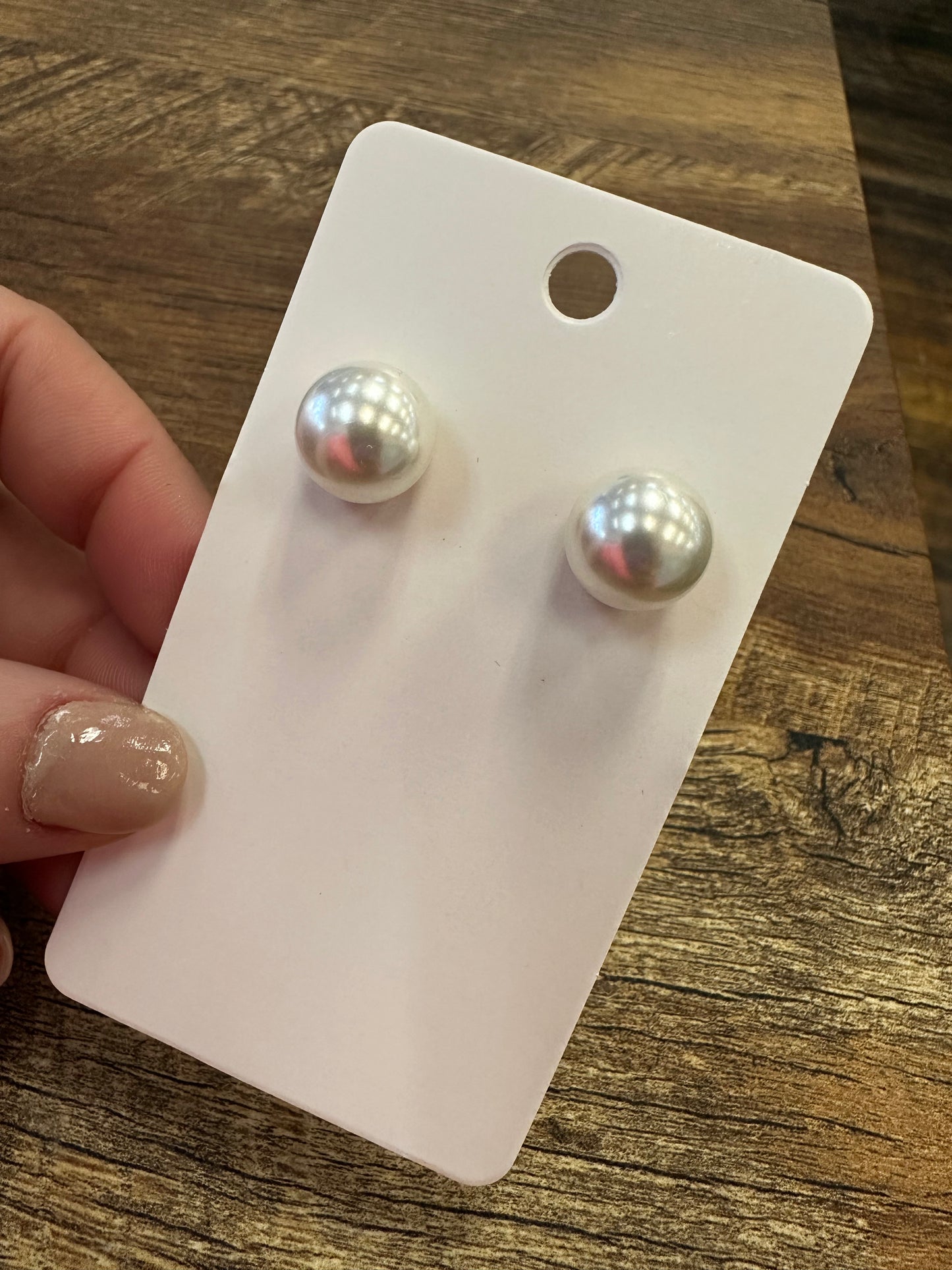 Pearl Post Earrings