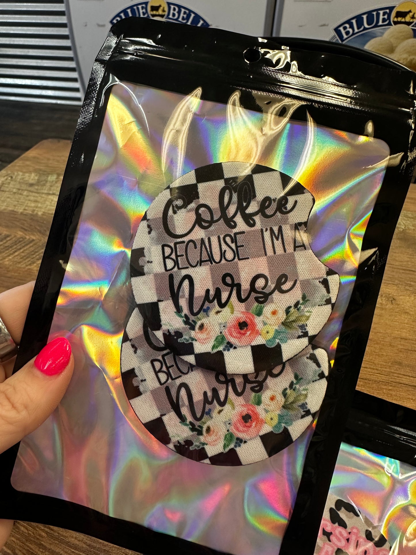 Coffee Because I’m A Nurse Car Coasters