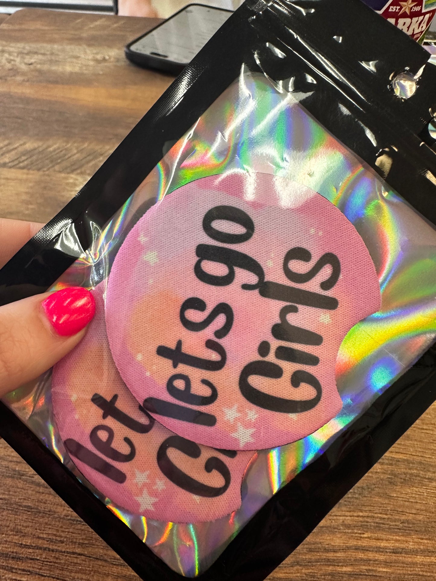 Lets Go Girls Car Coasters