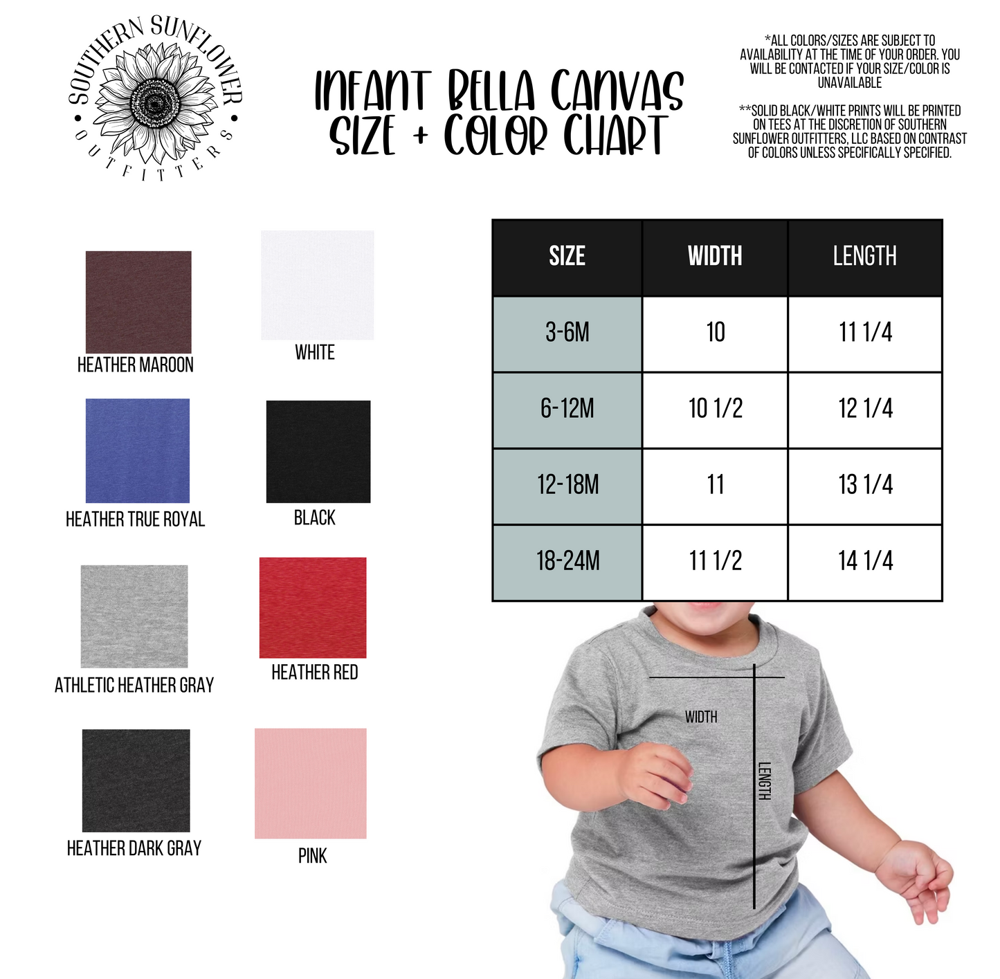 Create Your Own Infant, Toddler, Youth Short Sleeve