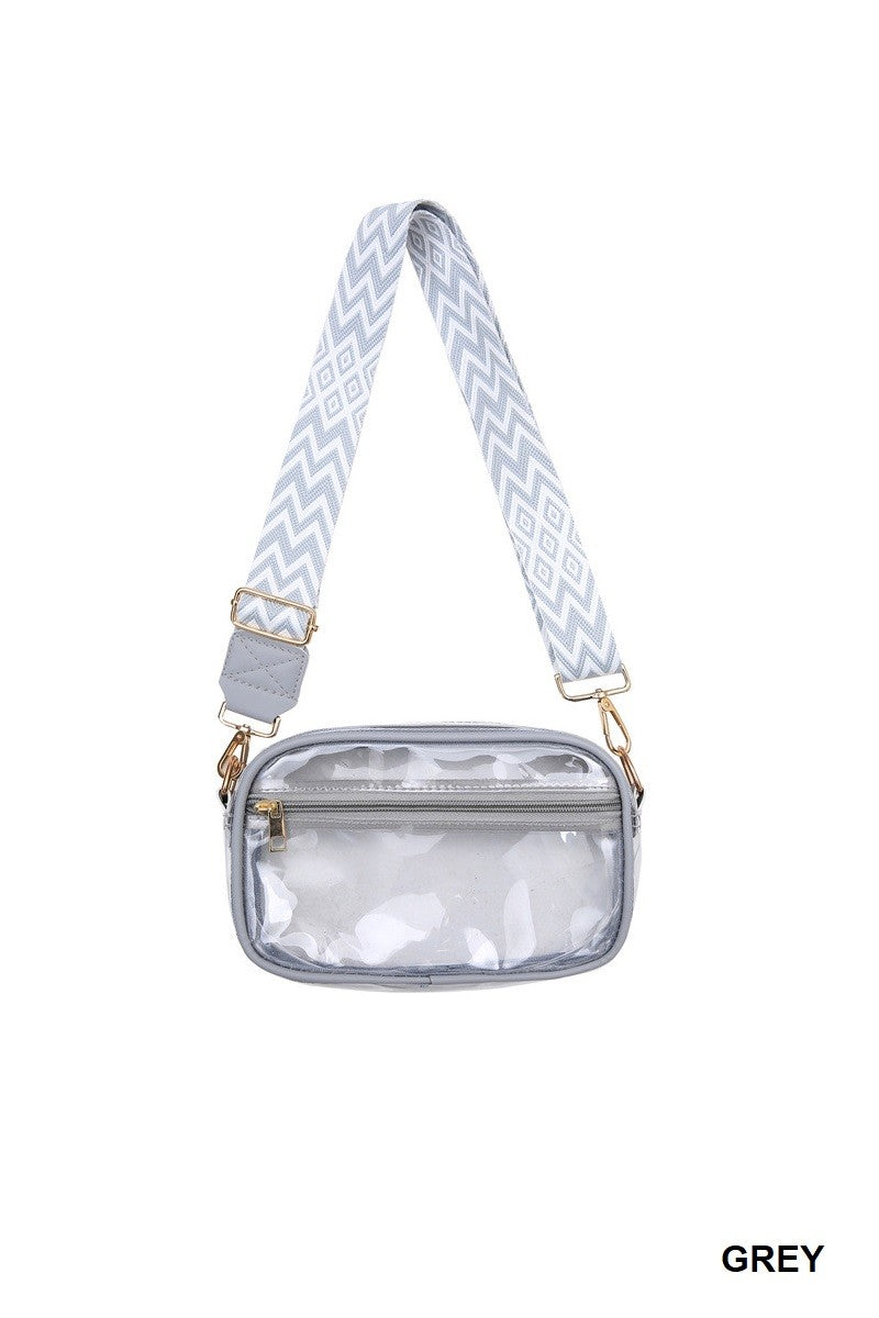 Stadium Events Clear Crossbody Bag With Strap