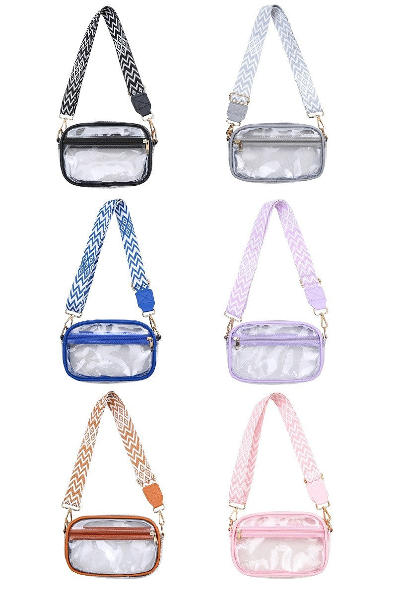 Stadium Events Clear Crossbody Bag With Strap
