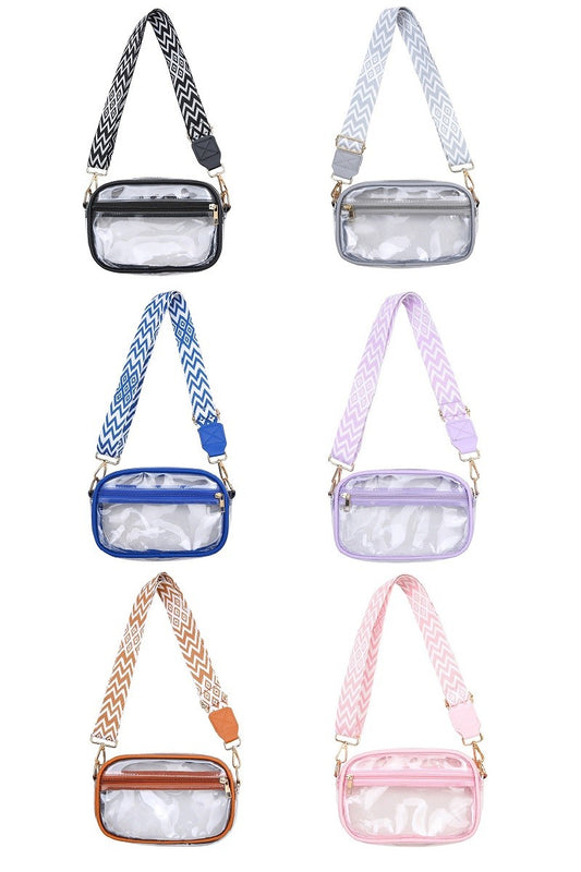 Stadium Events Clear Crossbody Bag With Strap