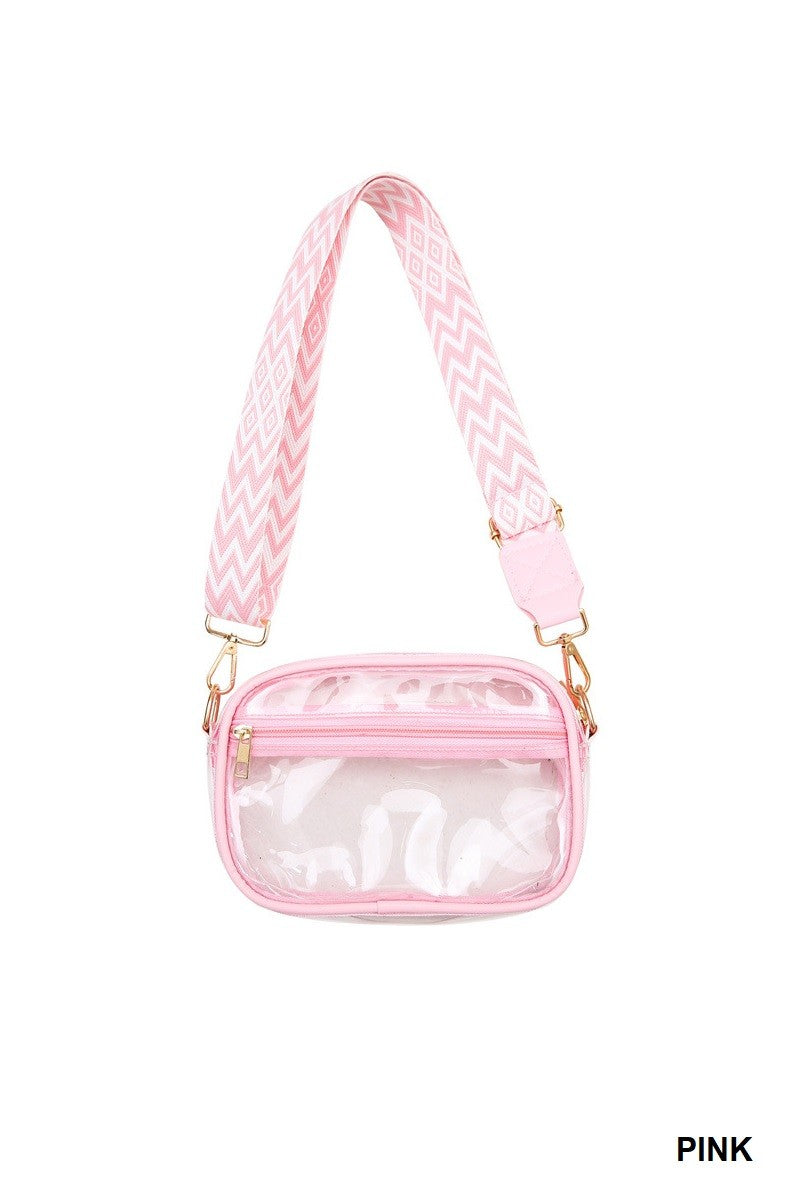 Stadium Events Clear Crossbody Bag With Strap