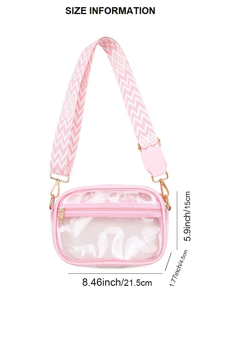 Stadium Events Clear Crossbody Bag With Strap
