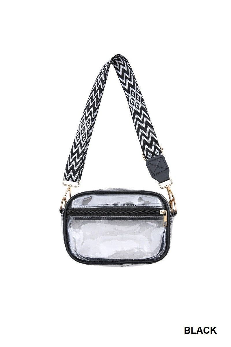 Stadium Events Clear Crossbody Bag With Strap