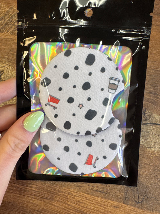Target Dot Car Coasters
