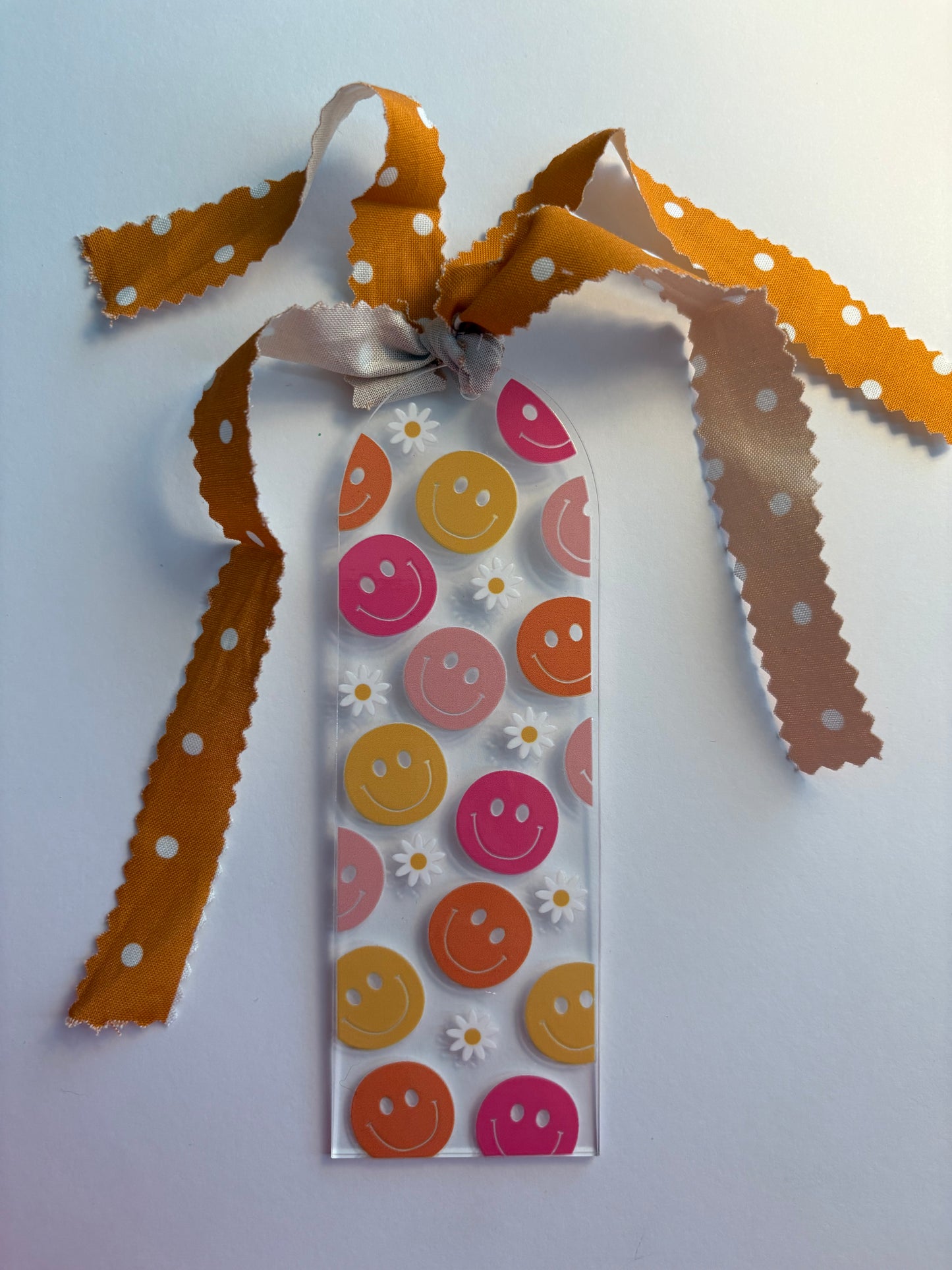 Retro Smiley Acrylic Bookmark