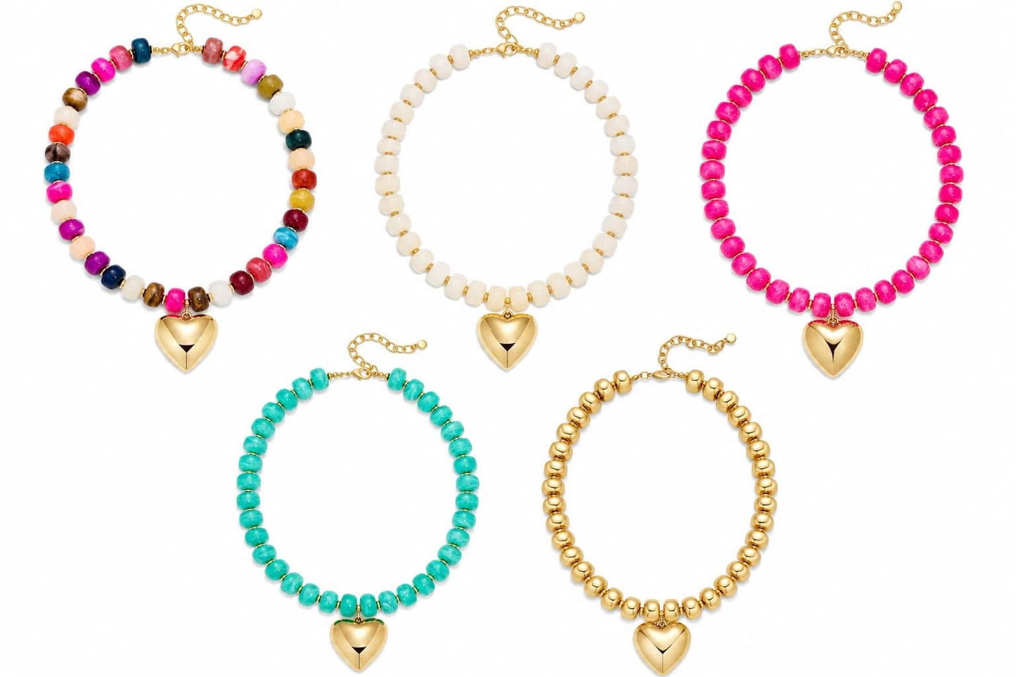 TRENDING chunky heart necklace