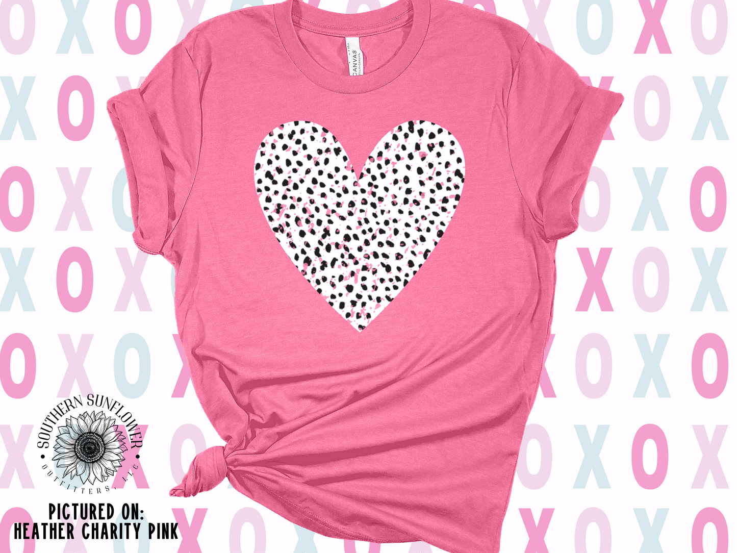 Dalmatian Print Heart