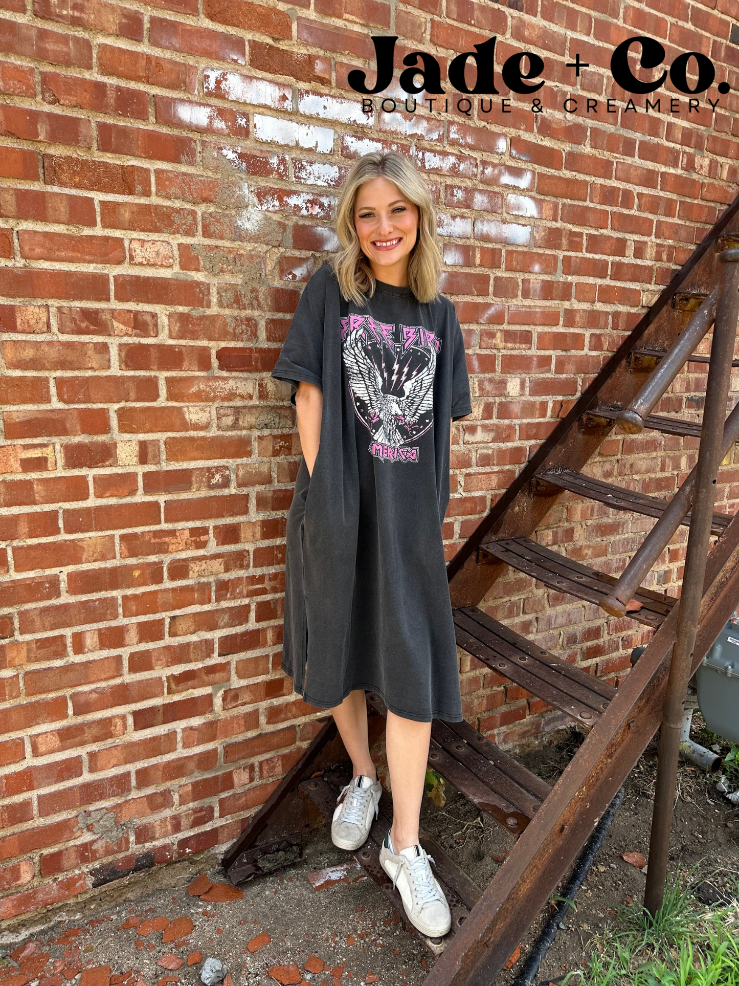 Free Bird T-Shirt Dress