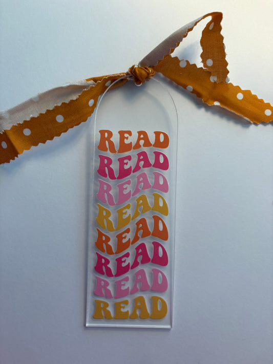 Read Acrylic Bookmark