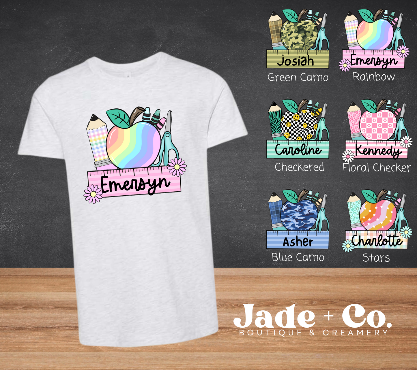 Custom Apple Back To School Tee