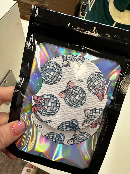 Disco Bow Car Coasters
