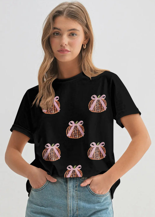 Bow Pumpkin Shirt