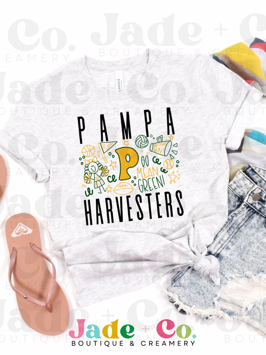 Pampa Harvesters School Spirit Tee