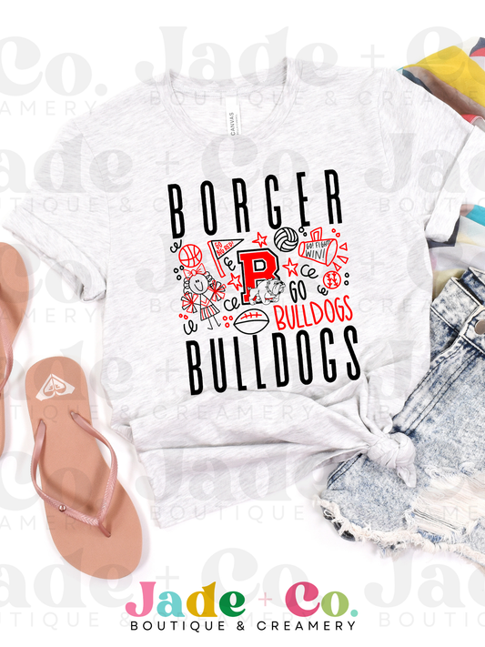 Borger Bulldogs School Spirit Tee