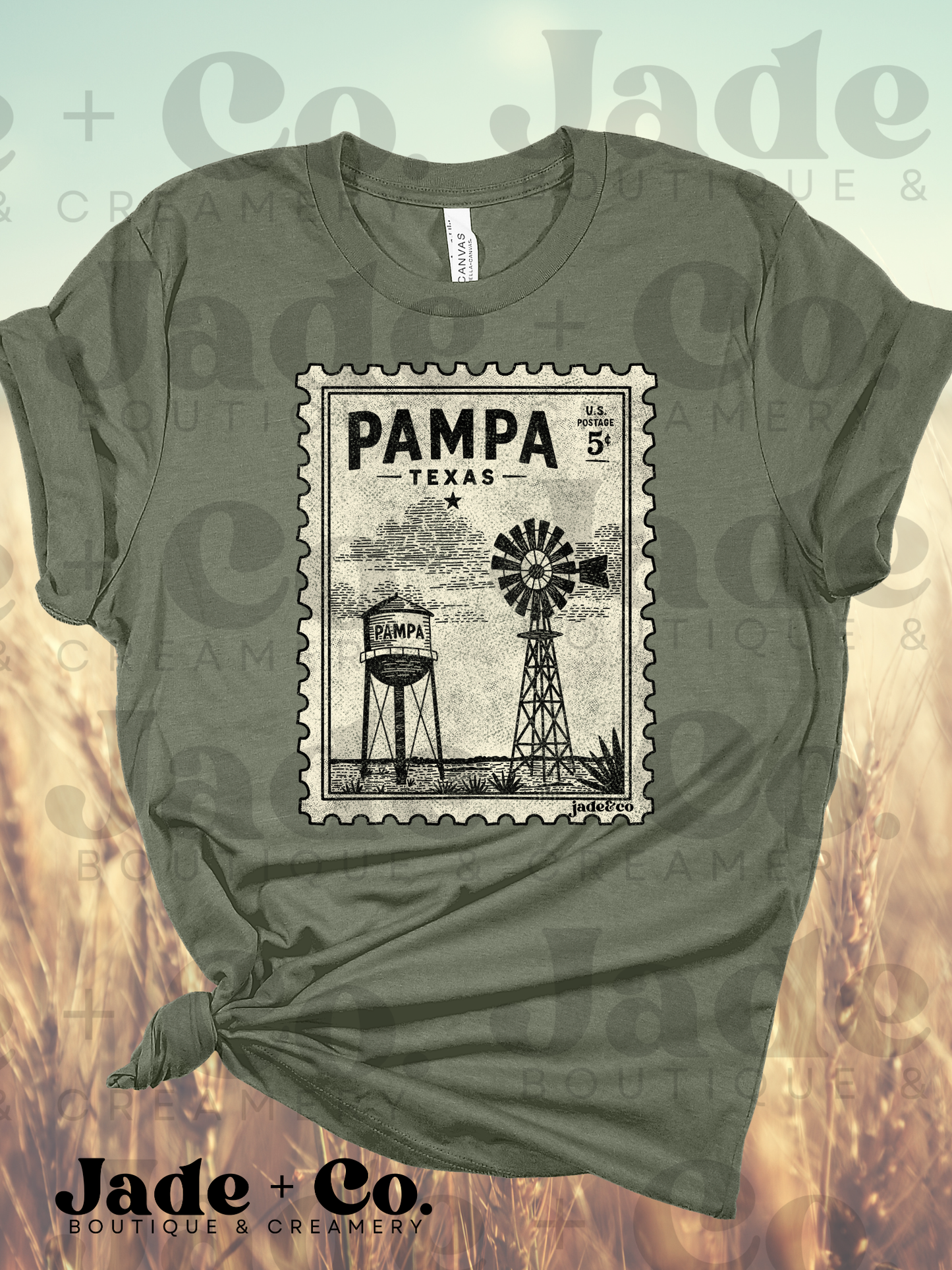 Pampa Distressed Stamp