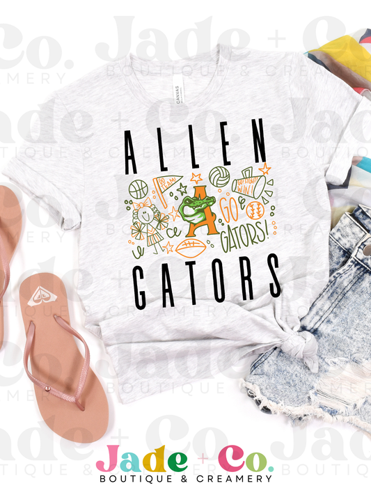 Allen Gators School Spirit Tee