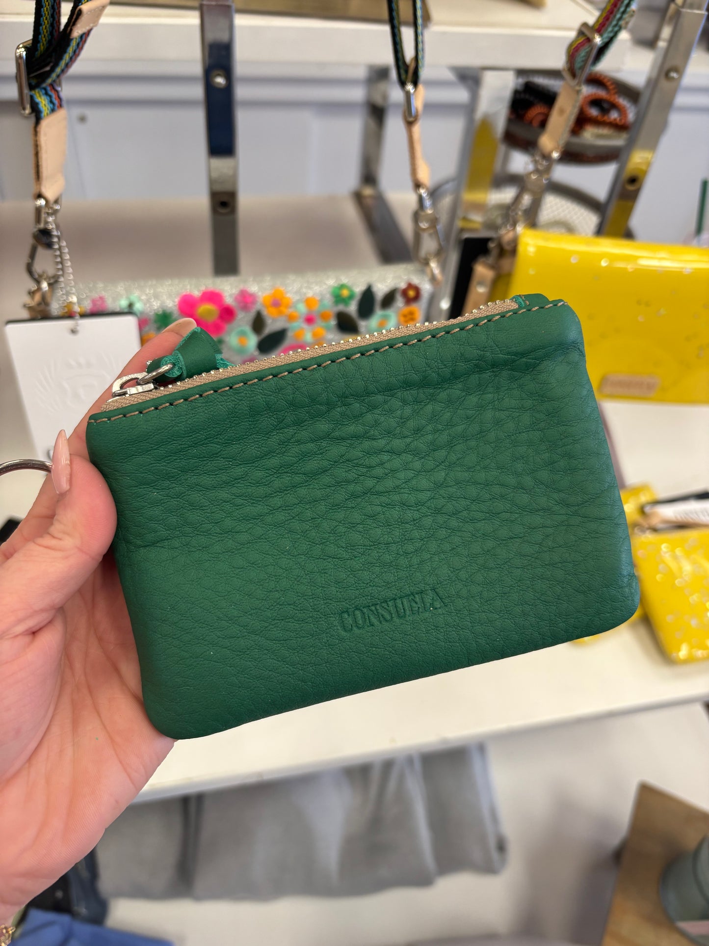 Consuela Teal Pouch