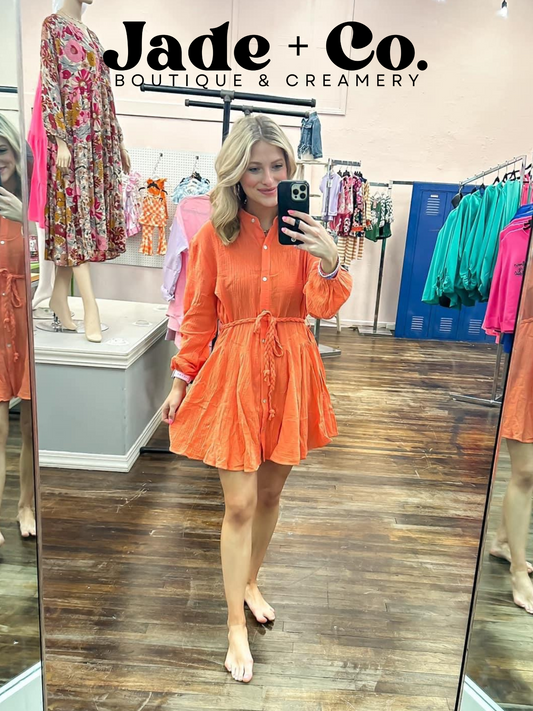 Clementine Gauze Tie Dress