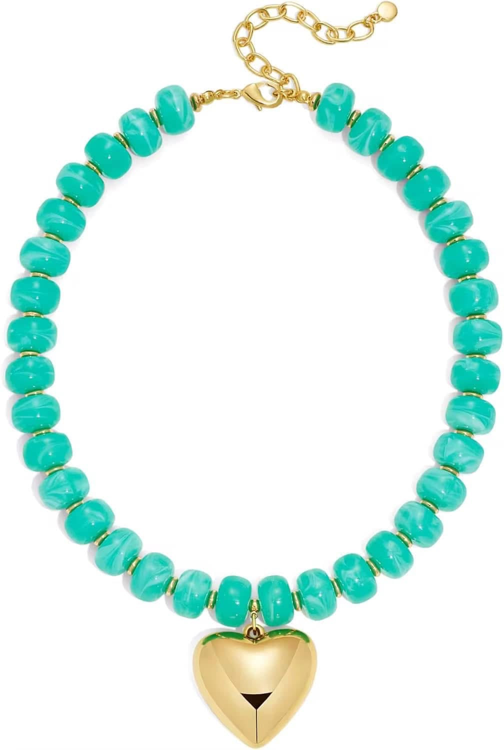 TRENDING chunky heart necklace