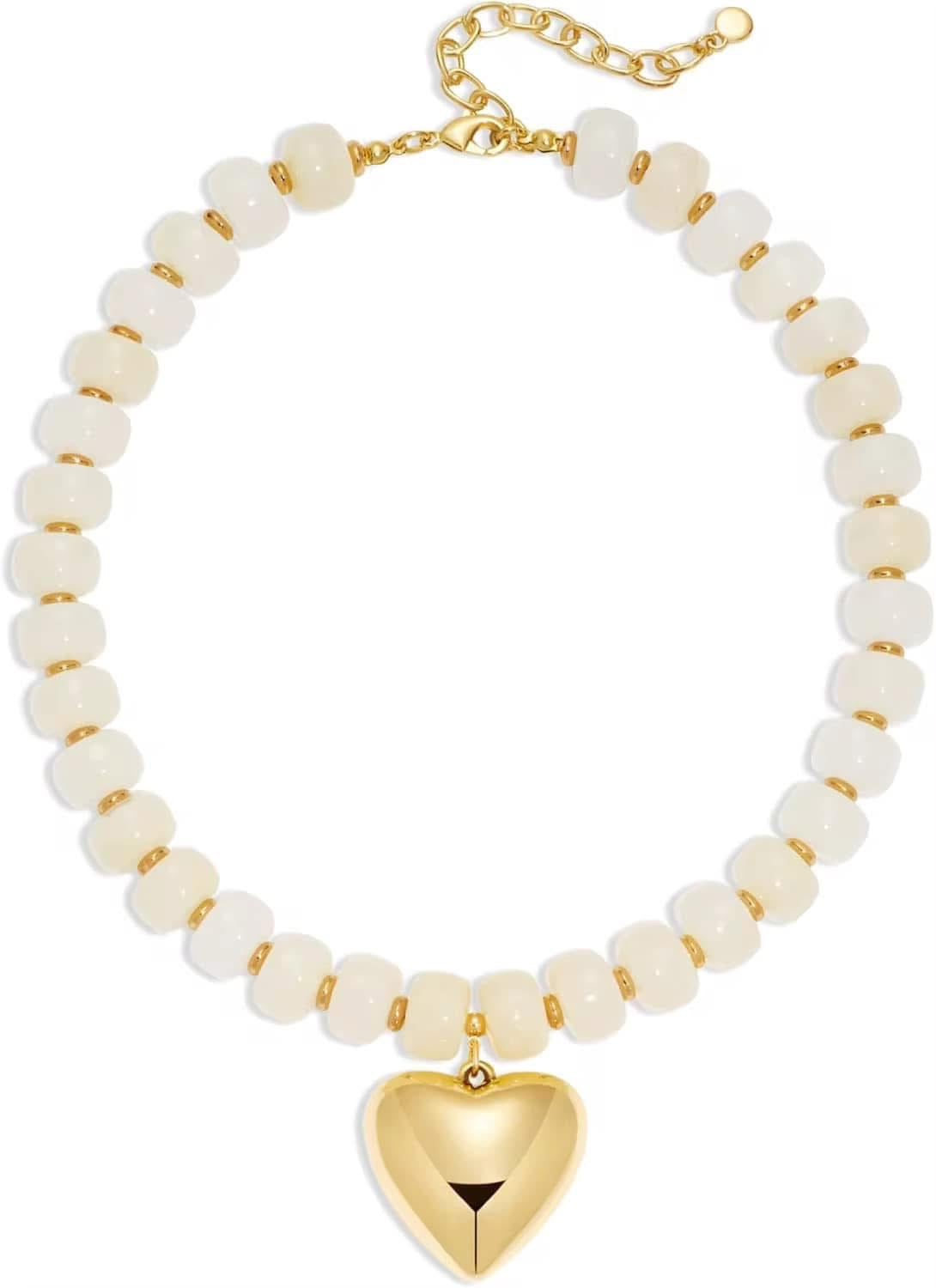 TRENDING chunky heart necklace