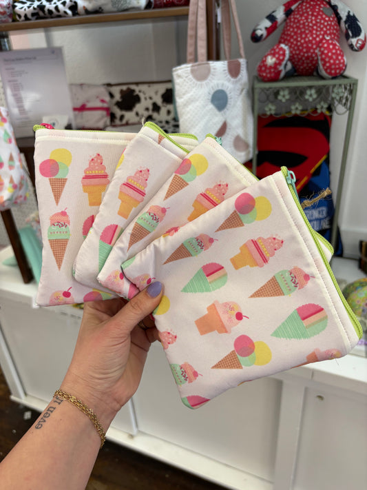 TCB Ice Cream Zipper Pouch