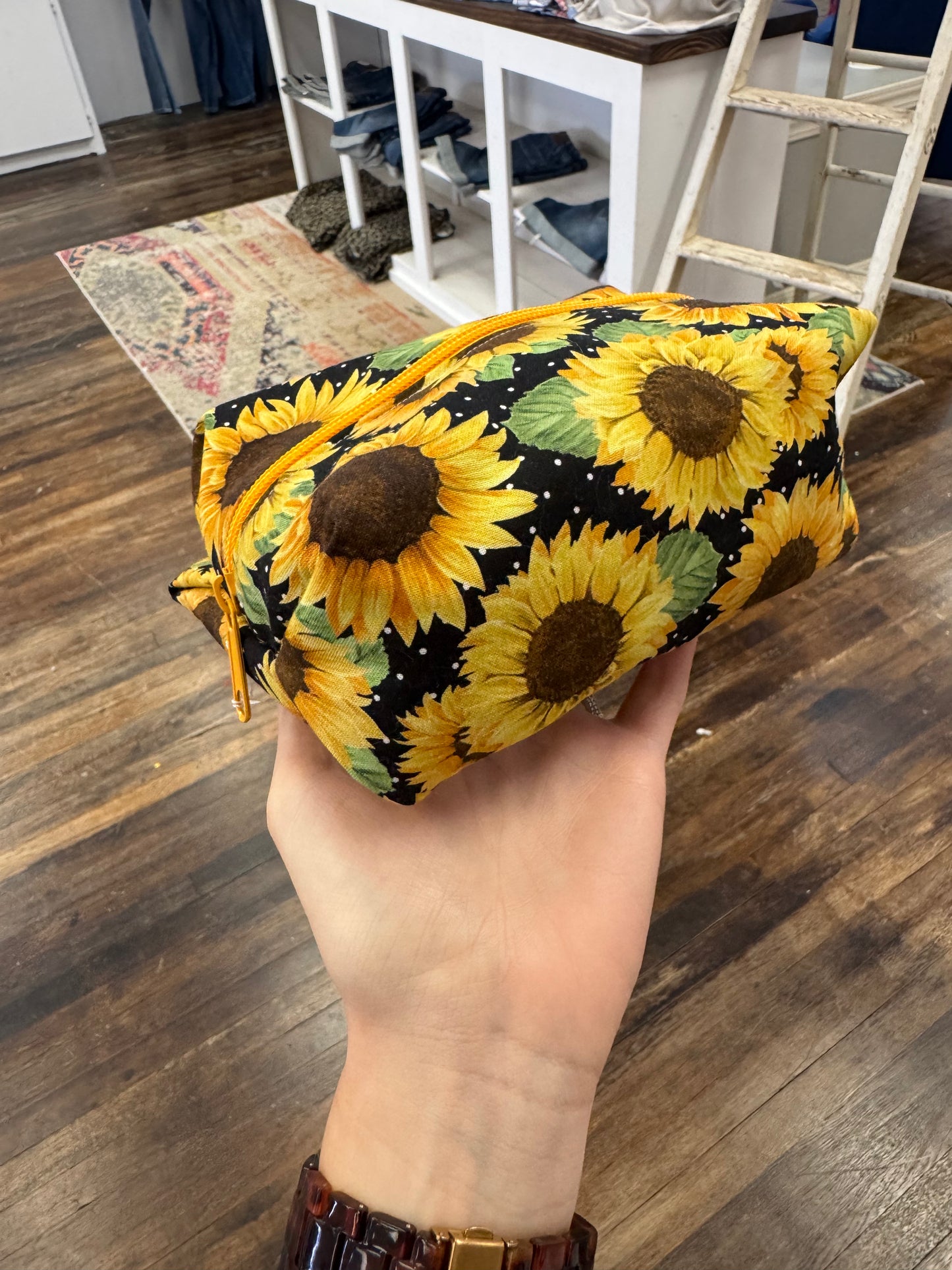 TCB Sunflower Cosmetic Bag