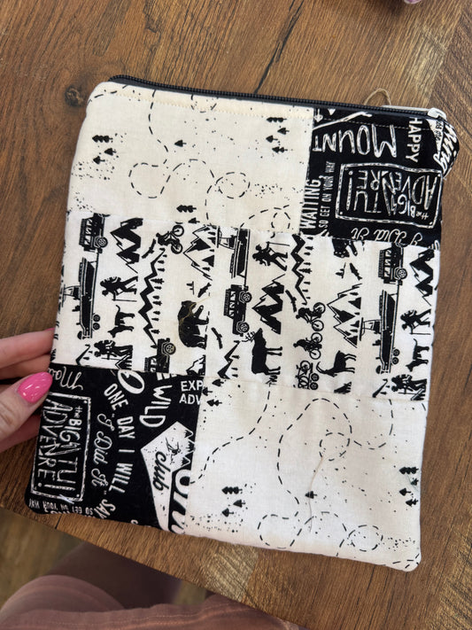 TCB Black and White Kindle Pouch