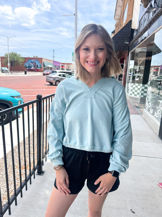 Sea Angel French Terry Collared Pullover