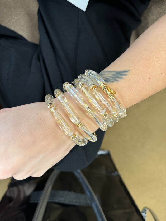 Gold + Clear Ermish Bracelets