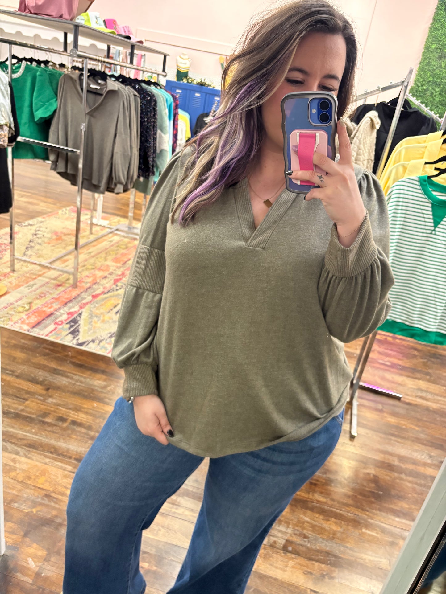 Cocoa Long Sleeve Blouse