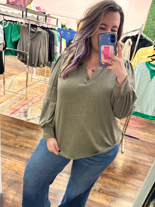 Cocoa Long Sleeve Blouse