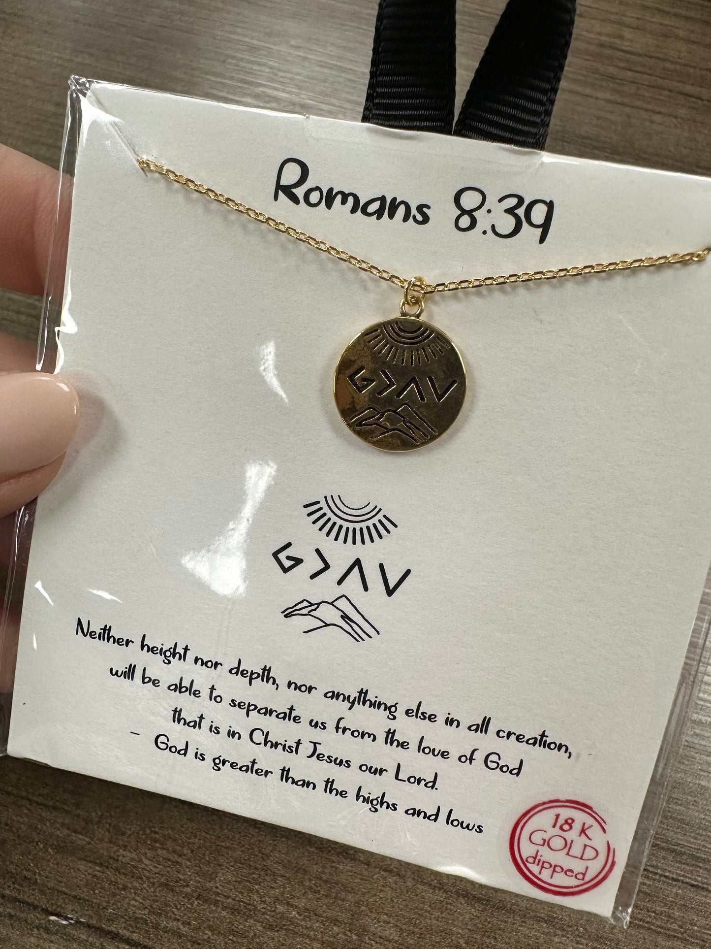 God Is Greater Gold Necklace