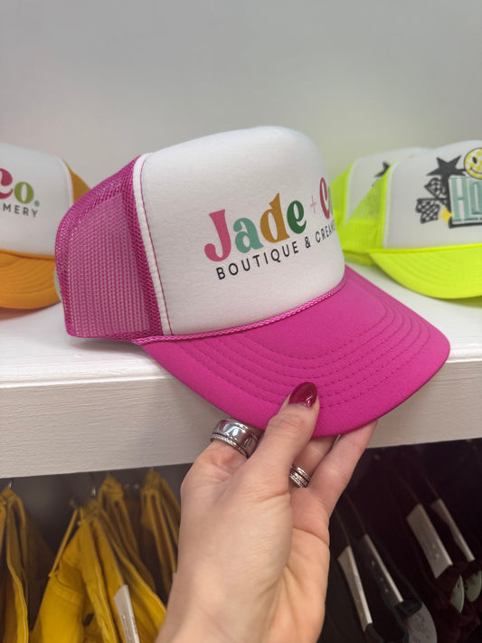 Pink Jade + Co Hat