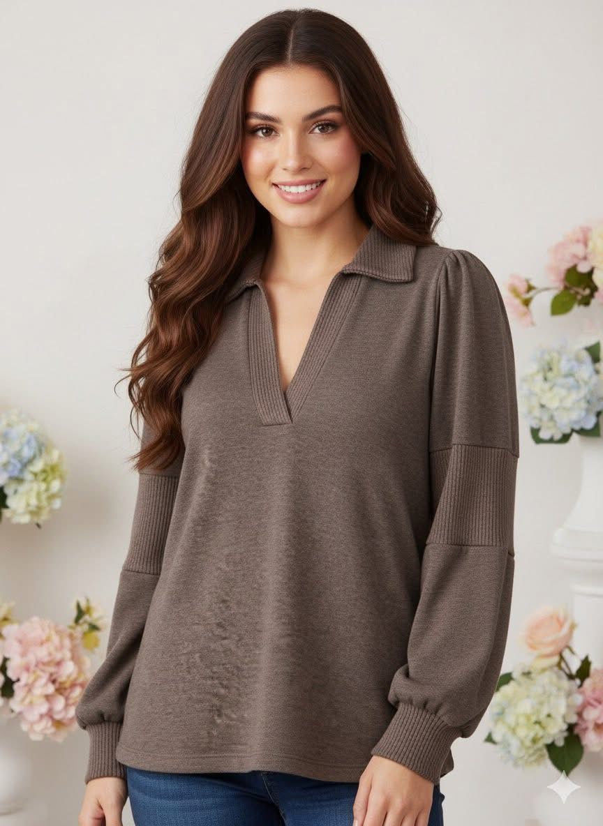 Cocoa Long Sleeve Blouse